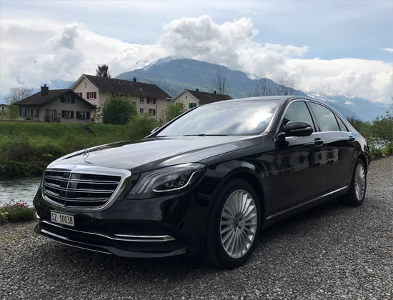 Mythen Taxi Mercedes Benz S 400 4matic lang